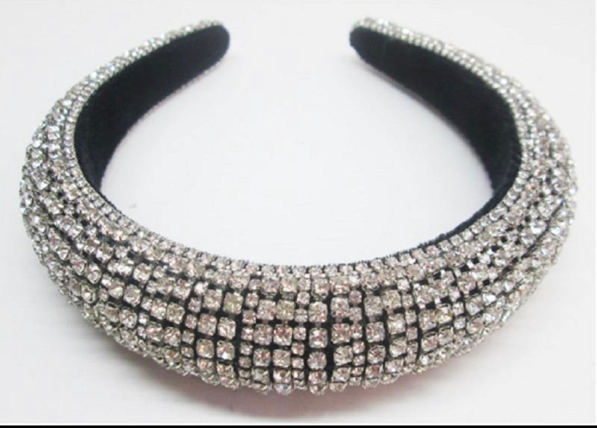 Crystal Paved Padded Headband