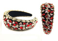 Regal Ruby & Crystal Embellished Headband