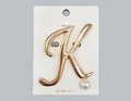 Lulu LaLa "K" Script Brooch with Pearl