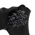 Black Crystal Stud Earrings