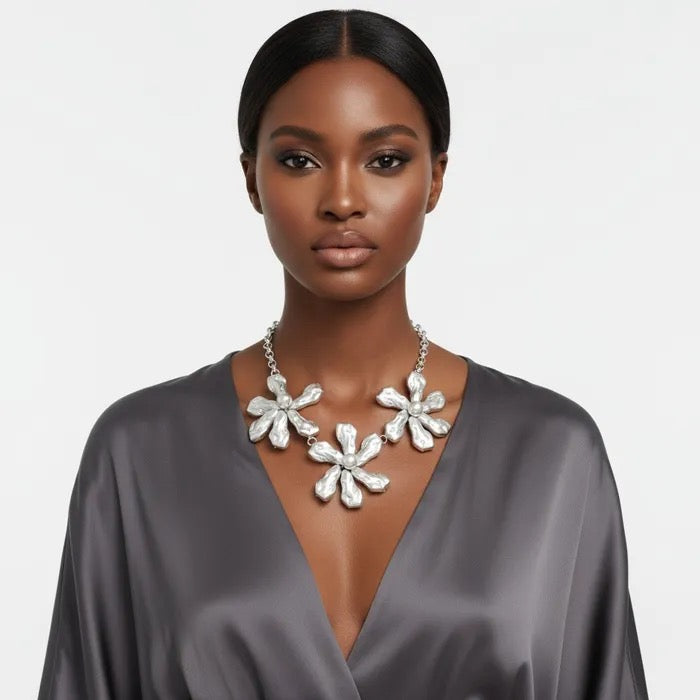 Flower Statement Necklace